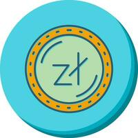 icono de vector de moneda zaloty