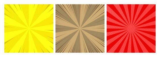 Colorful comic book background in pop art style vector