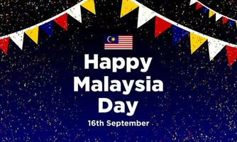 Malaysia Day Background Design. vector