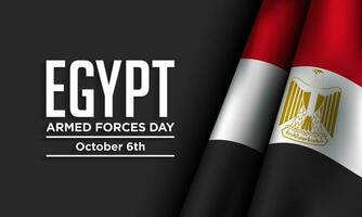 Egypt armed forces day background design. vector