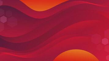 Abstract Gradient red liquid Wave Background vector