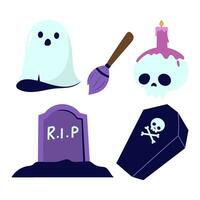 halloween set illustration vector