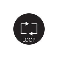 loop icon vector