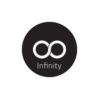 infinity icon vector