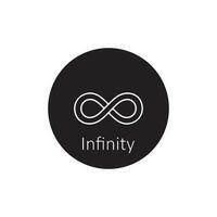 infinity icon vector