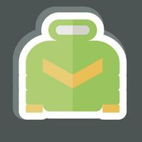 Sticker Jacket. related to Camping symbol. simple design editable. simple illustration vector