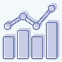 Icon Benchmarking. related to Business Analysis symbol. two tone style simple design editable. simple illustration vector