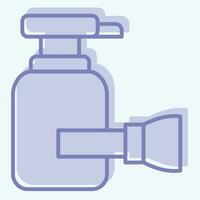 Icon Shaving Cream. related to Bathroom symbol. two tone style. simple design editable. simple illustration vector