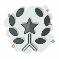 Icon Award 4. related to Award symbol. comic style. simple design editable. simple illustration vector