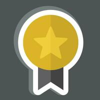 Sticker Badge. related to Award symbol. simple design editable. simple illustration vector