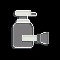 Icon Shaving Cream. related to Bathroom symbol. glossy style. simple design editable. simple illustration vector