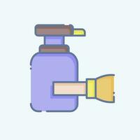 Icon Shaving Cream. related to Bathroom symbol. doodle style. simple design editable. simple illustration vector