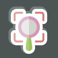 Sticker Scope. related to Business Analysis symbol. simple design editable. simple illustration vector