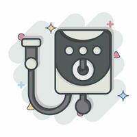 Icon Water Heater. related to Bathroom symbol. comic style. simple design editable. simple illustration vector