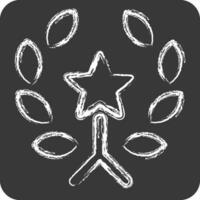 Icon Award 4. related to Award symbol. chalk Style. simple design editable. simple illustration vector