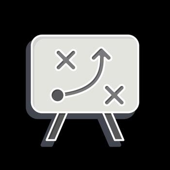 Icon Strategy. related to Business Analysis symbol. glossy style simple design editable. simple illustration vector