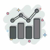 Icon Benchmarking. related to Business Analysis symbol. comic style simple design editable. simple illustration vector