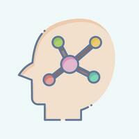 Icon Mind Mapping. related to Business Analysis symbol. doodle style simple design editable. simple illustration vector