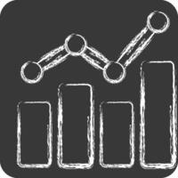 Icon Benchmarking. related to Business Analysis symbol. chalk Style simple design editable. simple illustration vector