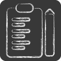 Icon Inspection. related to Business Analysis symbol. chalk Style simple design editable. simple illustration vector