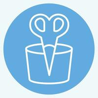 Icon Nose Hair. related to Bathroom symbol. blue eyes style. simple design editable. simple illustration vector