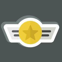 Sticker Award 6. related to Award symbol. simple design editable. simple illustration vector