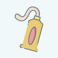 Icon Toothpaste. related to Bathroom symbol. doodle style. simple design editable. simple illustration vector