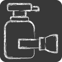 Icon Shaving Cream. related to Bathroom symbol. chalk Style. simple design editable. simple illustration vector