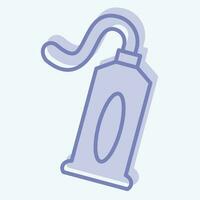 Icon Toothpaste. related to Bathroom symbol. two tone style. simple design editable. simple illustration vector