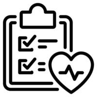 Health Screening icon Illustration vector