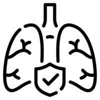 Respiratory Health icon Illustration vector