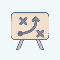 Icon Strategy. related to Business Analysis symbol. doodle style simple design editable. simple illustration vector