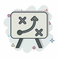 Icon Strategy. related to Business Analysis symbol. comic style simple design editable. simple illustration vector