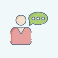 Icon User Story. related to Business Analysis symbol. doodle style simple design editable. simple illustration vector