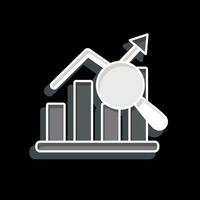 Icon Analysis. related to Business Analysis symbol. glossy style simple design editable. simple illustration vector