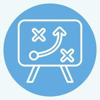 Icon Strategy. related to Business Analysis symbol. blue eyes style simple design editable. simple illustration vector