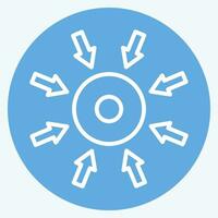 Icon Specific. related to Business Analysis symbol. blue eyes style simple design editable. simple illustration vector
