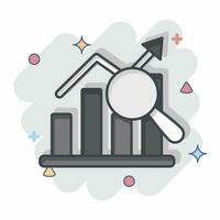 Icon Analysis. related to Business Analysis symbol. comic style simple design editable. simple illustration vector