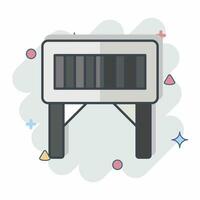 Icon Folding Table. related to Camping symbol. comic style. simple design editable. simple illustration vector