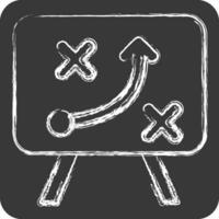 Icon Strategy. related to Business Analysis symbol. chalk Style simple design editable. simple illustration vector