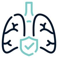 Respiratory Health icon Illustration vector