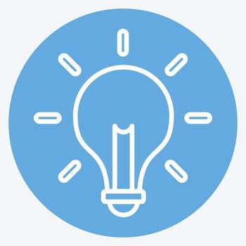 icono solución. relacionado a negocio análisis símbolo. azul ojos estilo sencillo diseño editable. sencillo ilustración vector