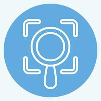 Icon Scope. related to Business Analysis symbol. blue eyes style simple design editable. simple illustration vector