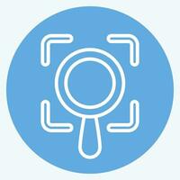 Icon Scope. related to Business Analysis symbol. blue eyes style simple design editable. simple illustration vector