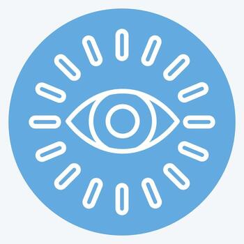 Icon Monitoring. related to Business Analysis symbol. blue eyes style simple design editable. simple illustration vector