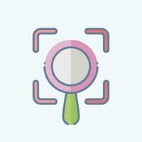 Icon Scope. related to Business Analysis symbol. doodle style simple design editable. simple illustration vector