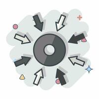 Icon Specific. related to Business Analysis symbol. comic style simple design editable. simple illustration vector