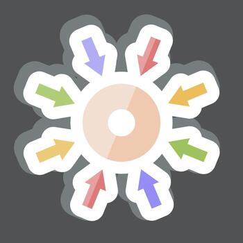 Sticker Specific. related to Business Analysis symbol. simple design editable. simple illustration vector