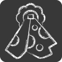 Icon Towel. related to Bathroom symbol. chalk Style. simple design editable. simple illustration vector