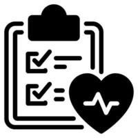 Health Screening icon Illustration vector